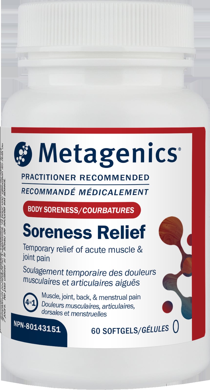 Metagenics Soreness Relief - 20sgs
