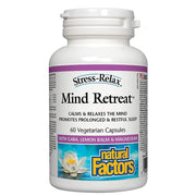 Natural Factors Stress-Relax Mind Retreat 60 Veggiecaps