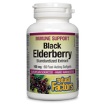 Natural Factors Black Elderberry Standardized Extract 100 Mg