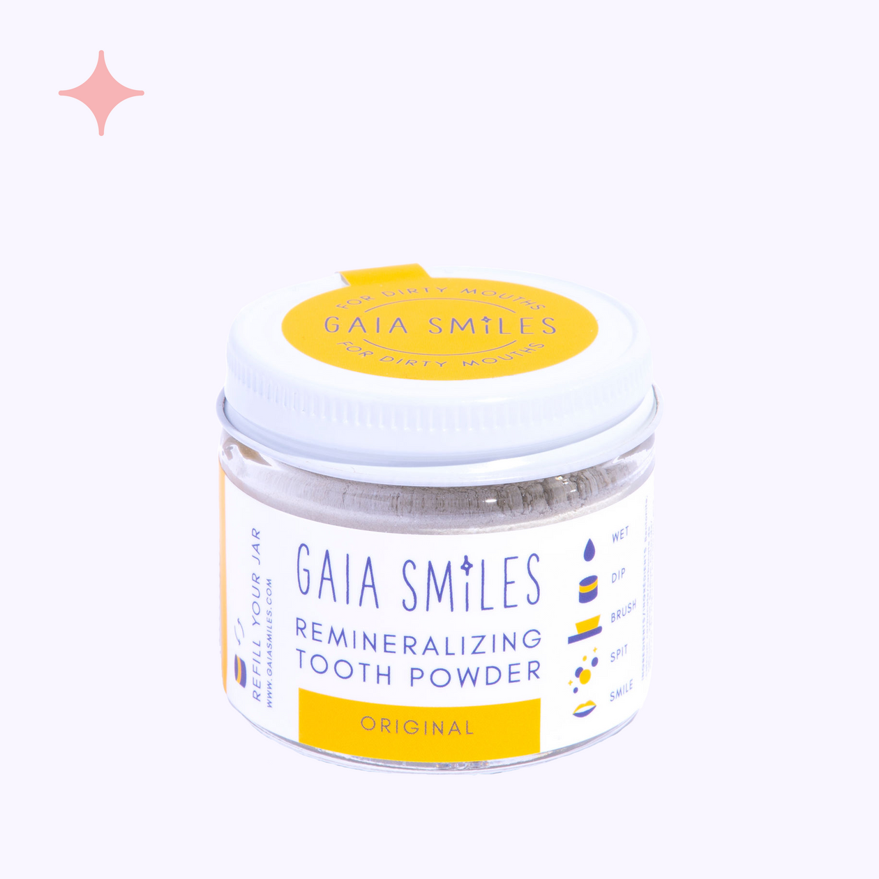 Gaia Smiles Toothpowder Jar