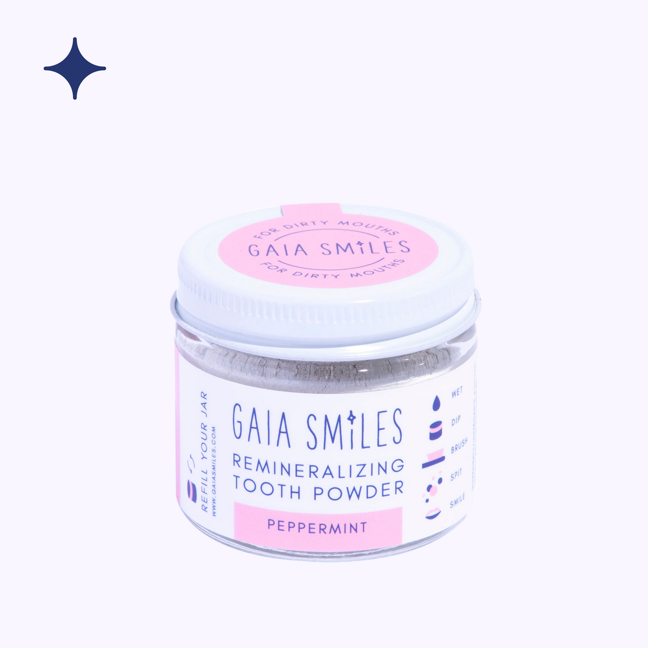 Gaia Smiles Toothpowder Jar