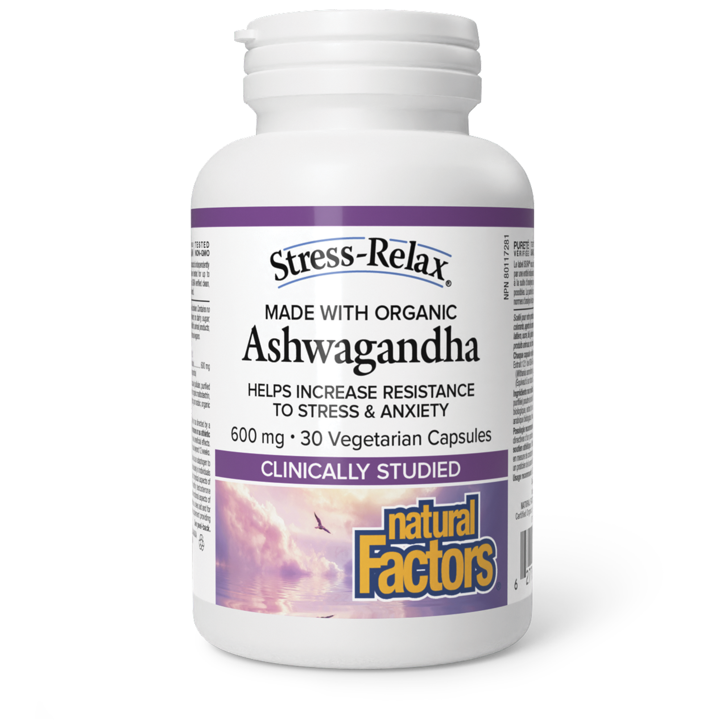 Natural Factors Stress-Relax Ashwagandha 600mg 30vcaps