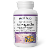 Natural Factors Stress-Relax Ashwagandha 600mg 30vcaps