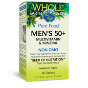 Natural Factors Whole Earth M Sea Men's 50+ Multivitamin & Mineral 60 Tablets