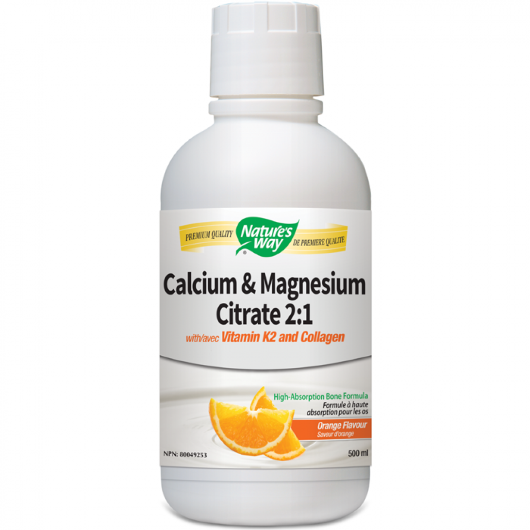Nature's Way Calcium Magnesium Citrate 2:1 Orange 500ml