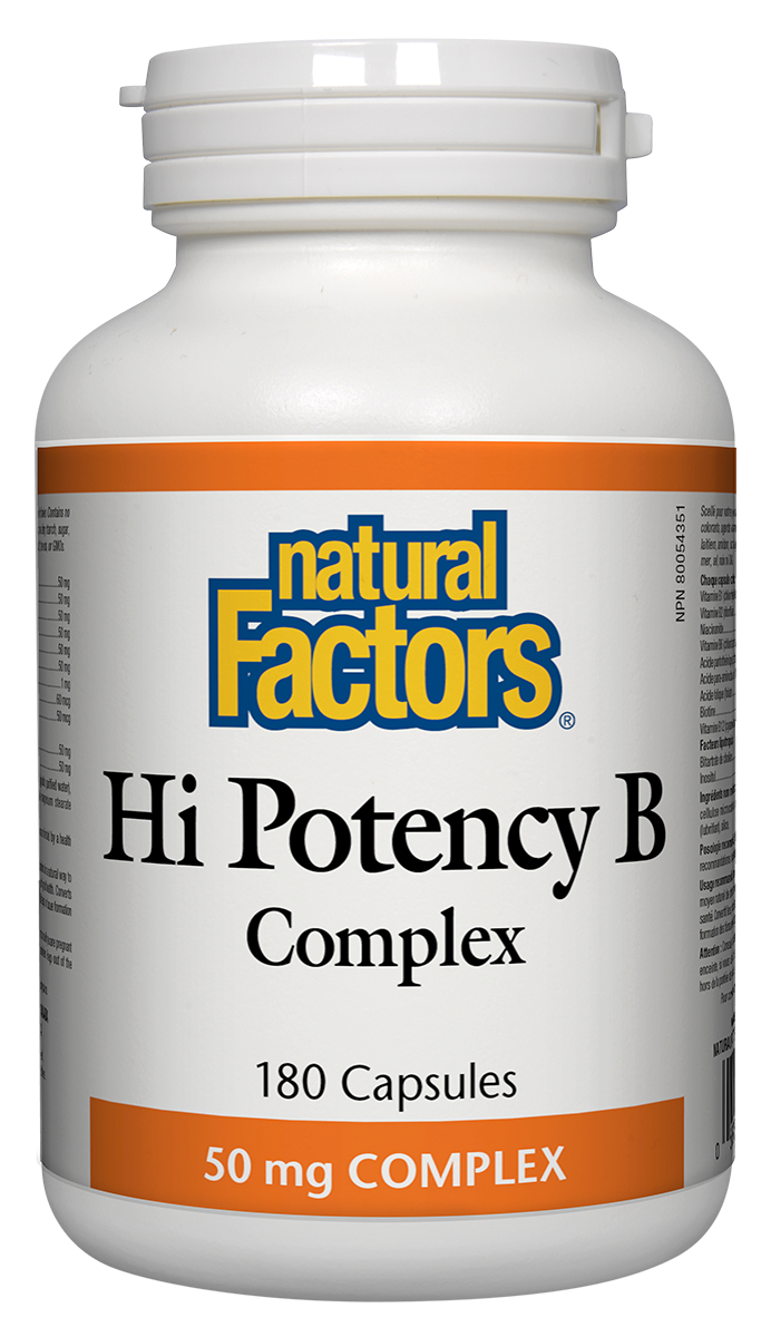 Natural Factors Hi Potency B Complex 50mg 180Caps