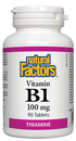 Natural Factors Vitamin B1 90 Tabs