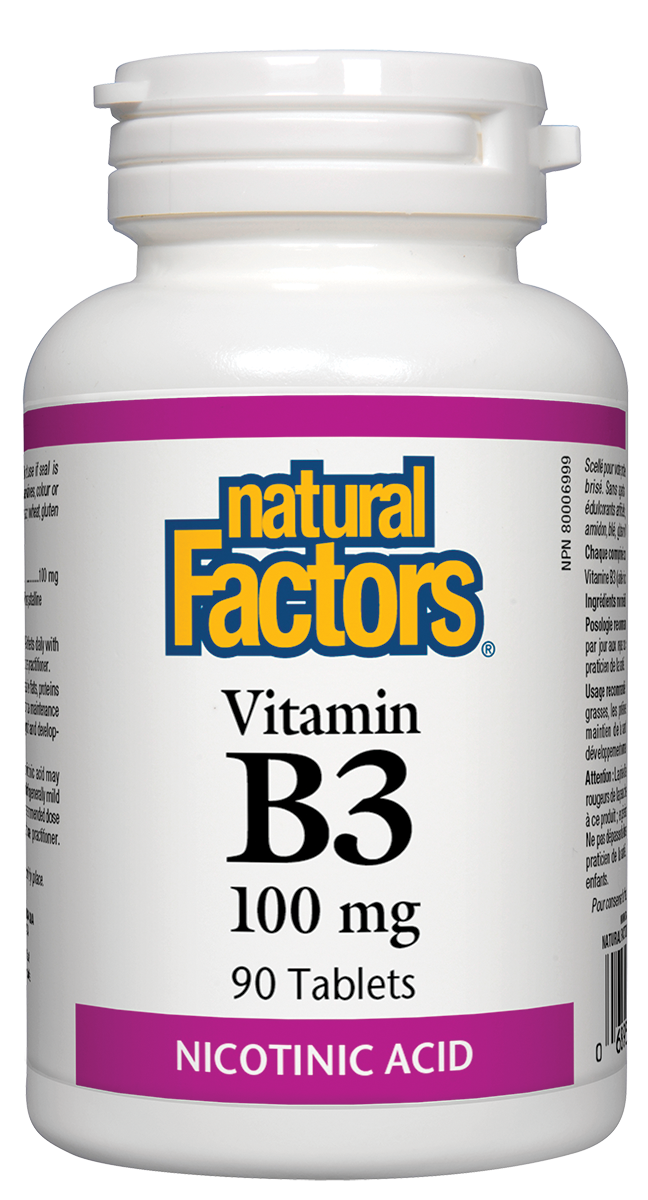 Natural Factors Vitamin B3 100mg 90 Tabs