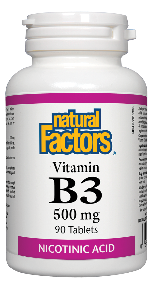 Natural Factors Vitamin B3 90 Tabs