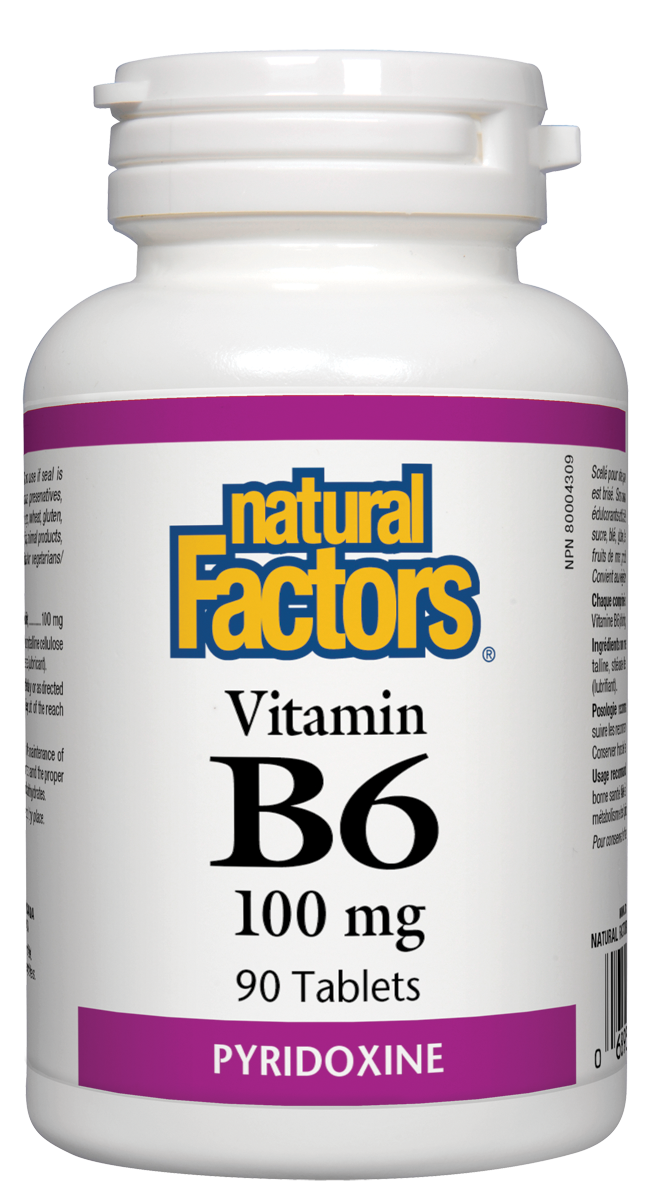 Natural Factors Vitamin B6 100mg 90 Tabs