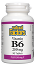 Natural Factors Vitamin B6 250mg Plus C 90 Tabs
