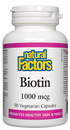 Natural Factors Biotin 1000mcg 90 VCaps