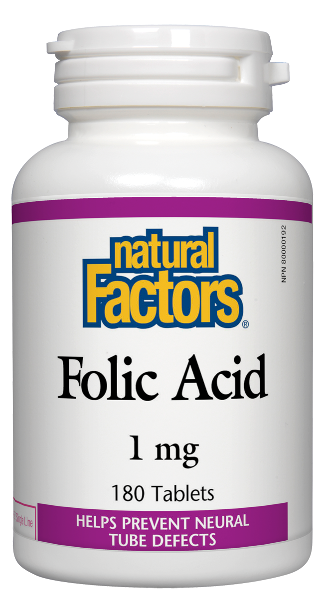 Natural Factors Folic Acid 180 Tabs