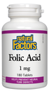 Natural Factors Folic Acid 180 Tabs