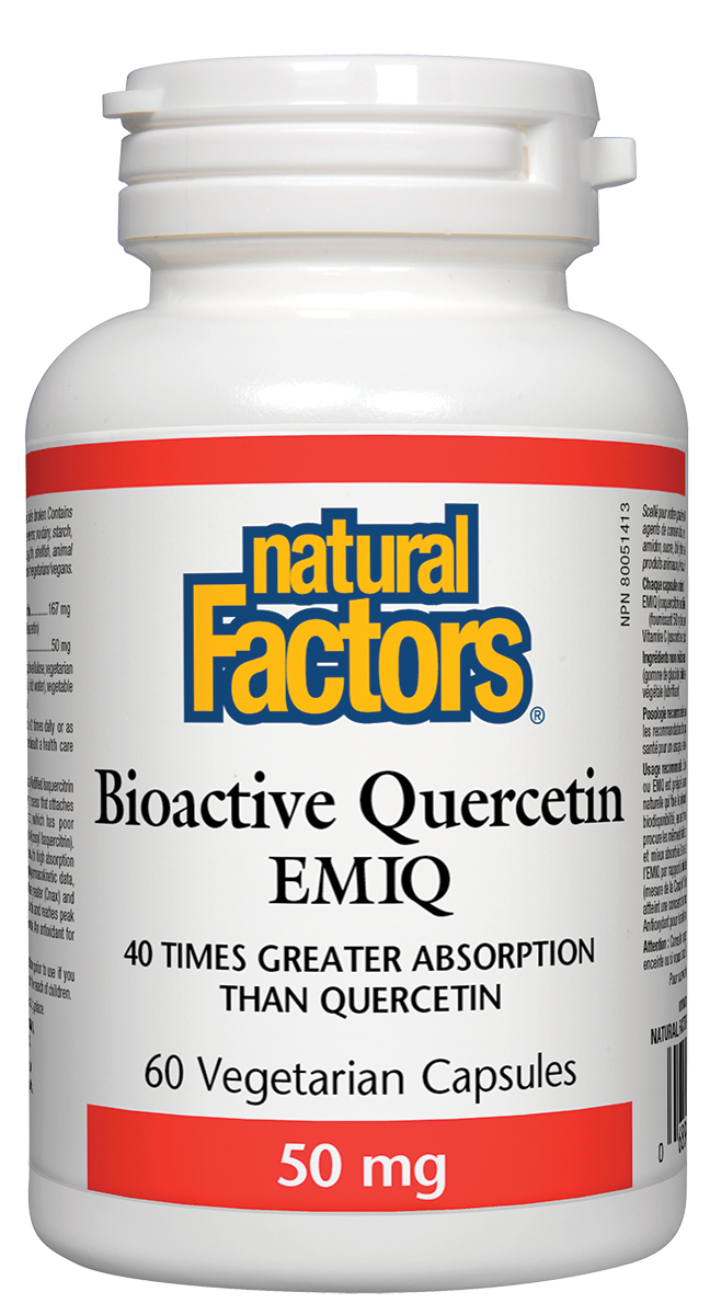 Natural Factors Bioactive Quercetin Emiq 60 VCaps