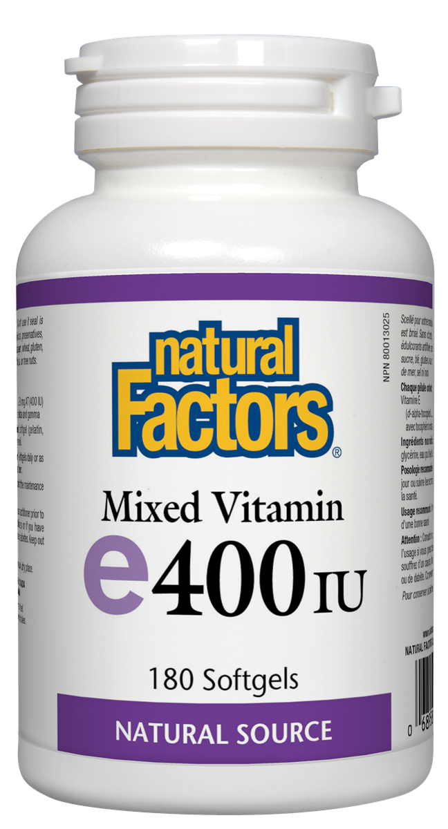 Natural Factors Mixed Vitamin E 400iu 180sgs