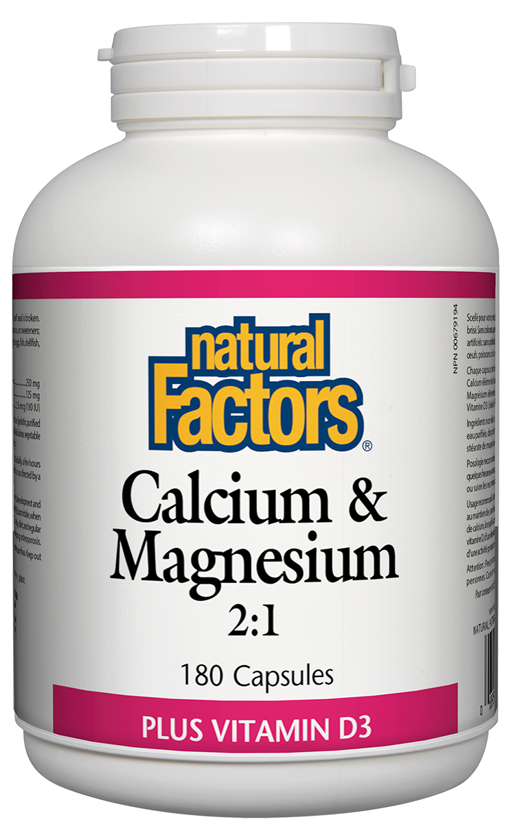 Natural Factors Calcium & Magnesium 2:1 180Caps