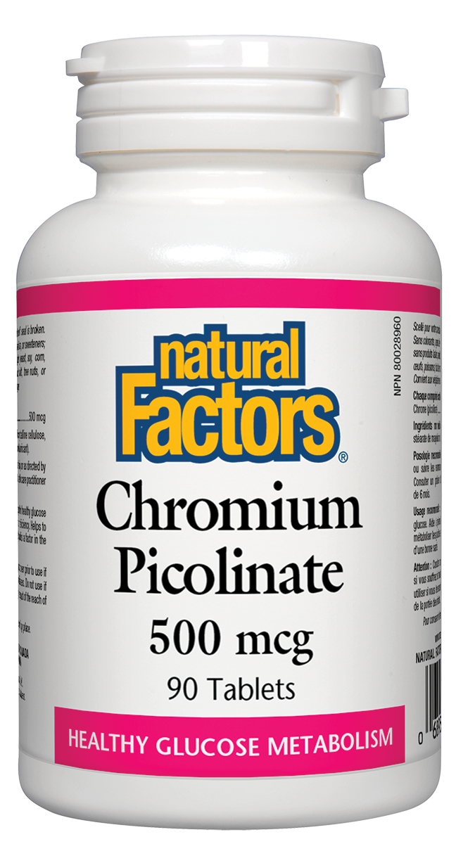 Natural Factors Chromium Picolinate 500mg 90 Tabs