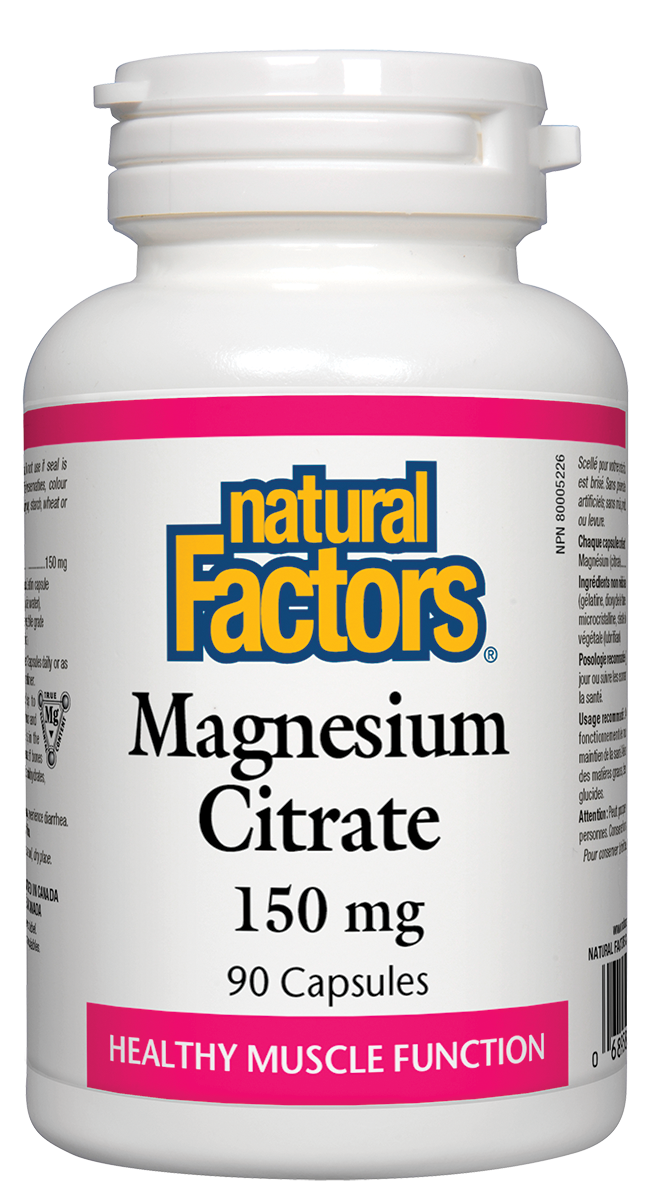 Natural Factors Magnesium Citrate 90Caps