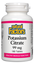 Natural Factors Potassium Citrate 180 Tabs