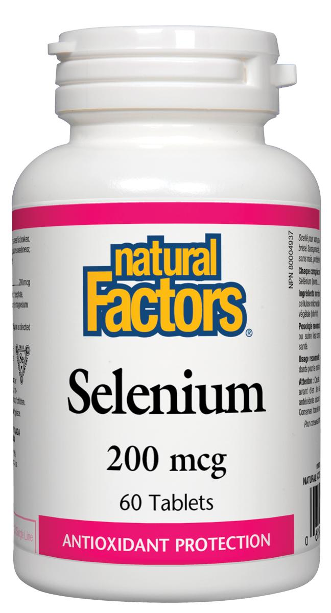 Natural Factors Selenium 200mcg 60 Tabs