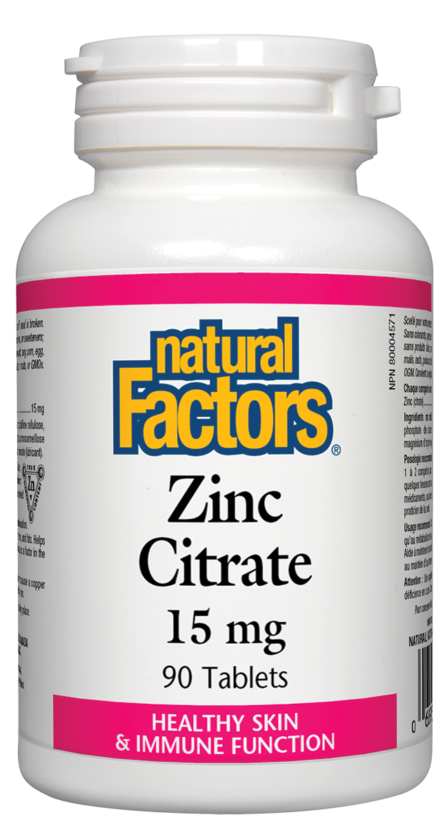 Natural Factors Zinc Chelate 90 Tabs