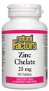 Natural Factors Zinc Chelate 25mg 90 Tabs