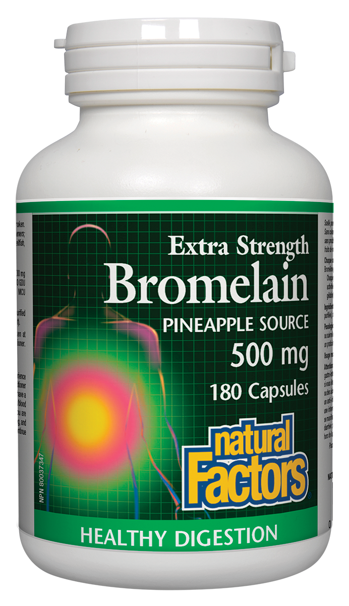Natural Factors Bromelain Extra Strength 180 Caps