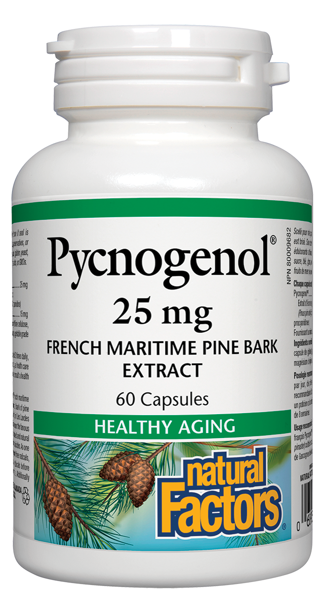 Natural Factors Pycnogenol 25mg 60Caps