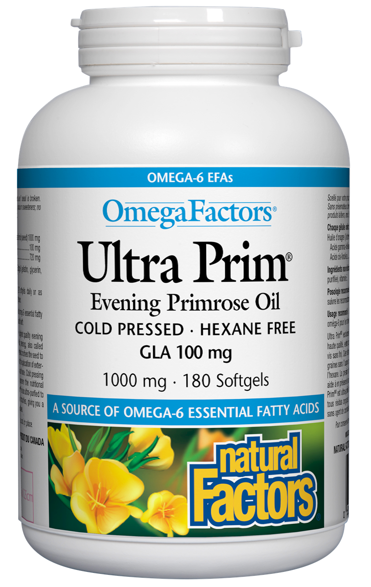 Natural Factors Ultra Prim Evening Primrose Oil 1000mg