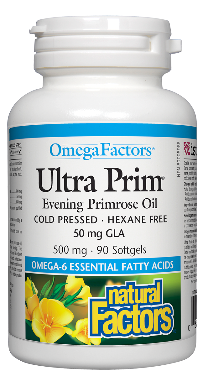 Natural Factors Ultra Prim Evening Primrose Oil 500mg 90sgs