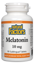 Natural Factors Melatonin 10mg Peppermint 90 Tabs
