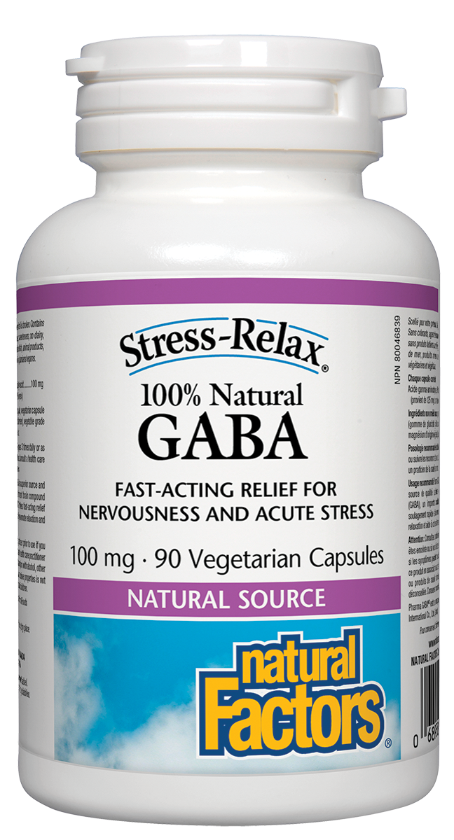 Natural Factors Stress-relax Gaba 90 VCaps