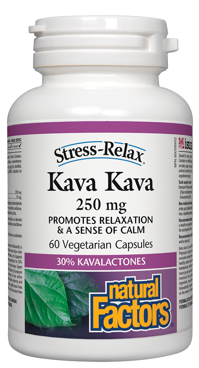 Natural Factors Stress-relax Kava Kava 250mg 60 VCaps