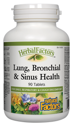Natural Factors Herbal Factors Lung Bronchial & Sinus Health 90 Tabs