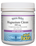 Natural Factors Stress-relax Magnesium Citrate Berry 250g
