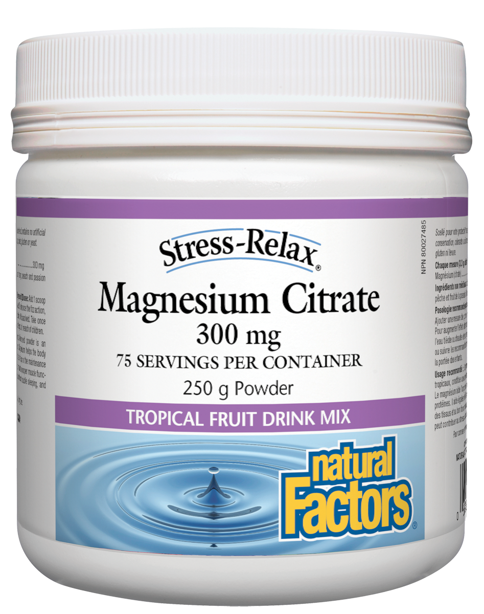 Natural Factors Stress-Relax Magnesium Citrate 250g