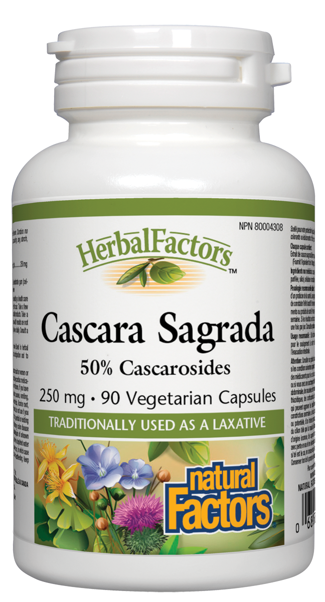 Natural Factors Herbal Factors Cascara Sagrada 90 VCaps