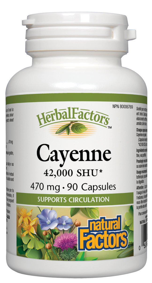 Natural Factors Herbal Factors Cayenne 90Caps