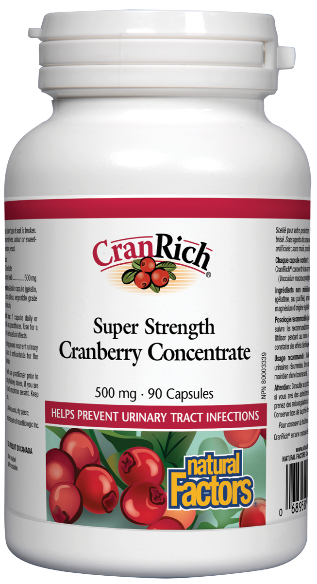 Natural Factors Cranrich Super Strength 90Caps
