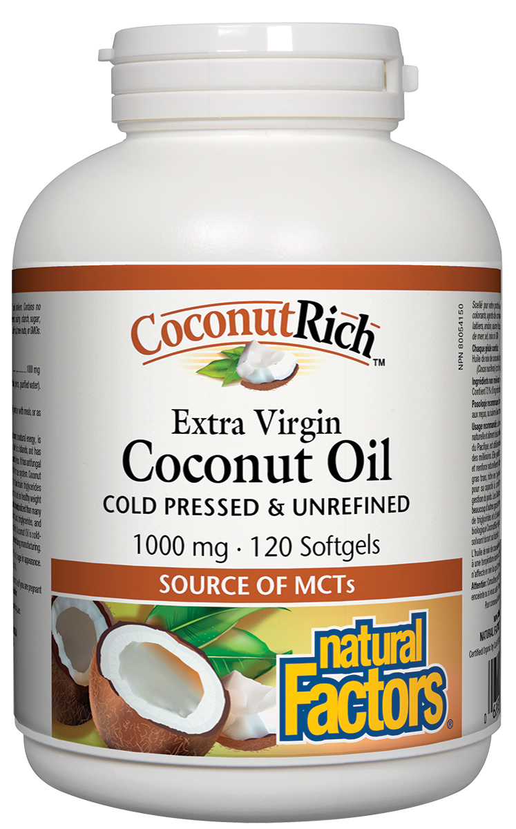 Natural Factors Coconutrich 120sgs