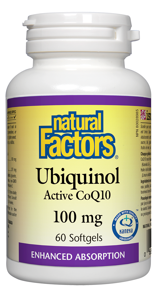 Natural Factors Ubiquinol Active Coq10 100mg 60sgs