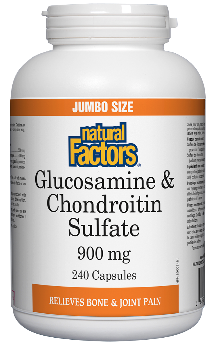 Natural Factors Glucosamine & Chondroitin Sulfate 240Caps