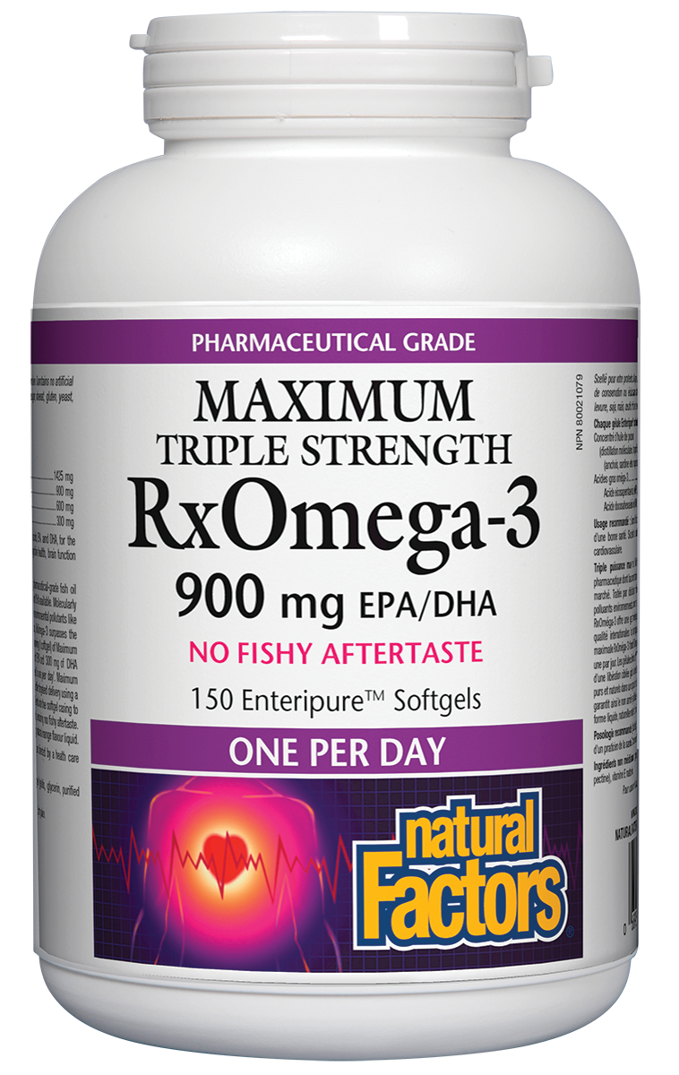 Natural Factors Rxomega-3 Triple Strength 150sgs