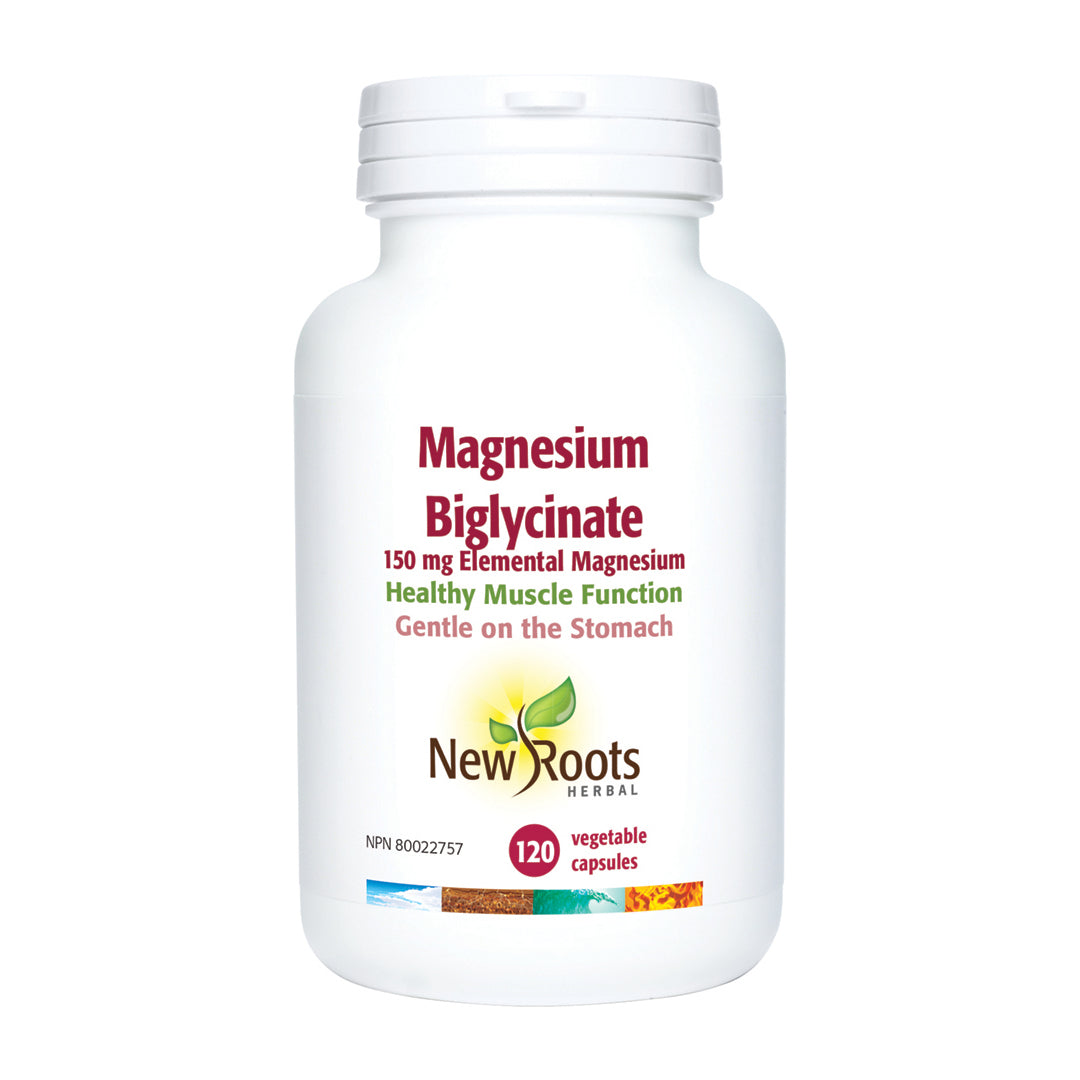 New Roots Magnesium Bisglycinate Plus 120 VCaps