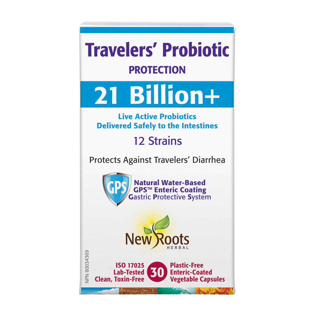 New Roots Travelers' Probiotic 30 VCaps