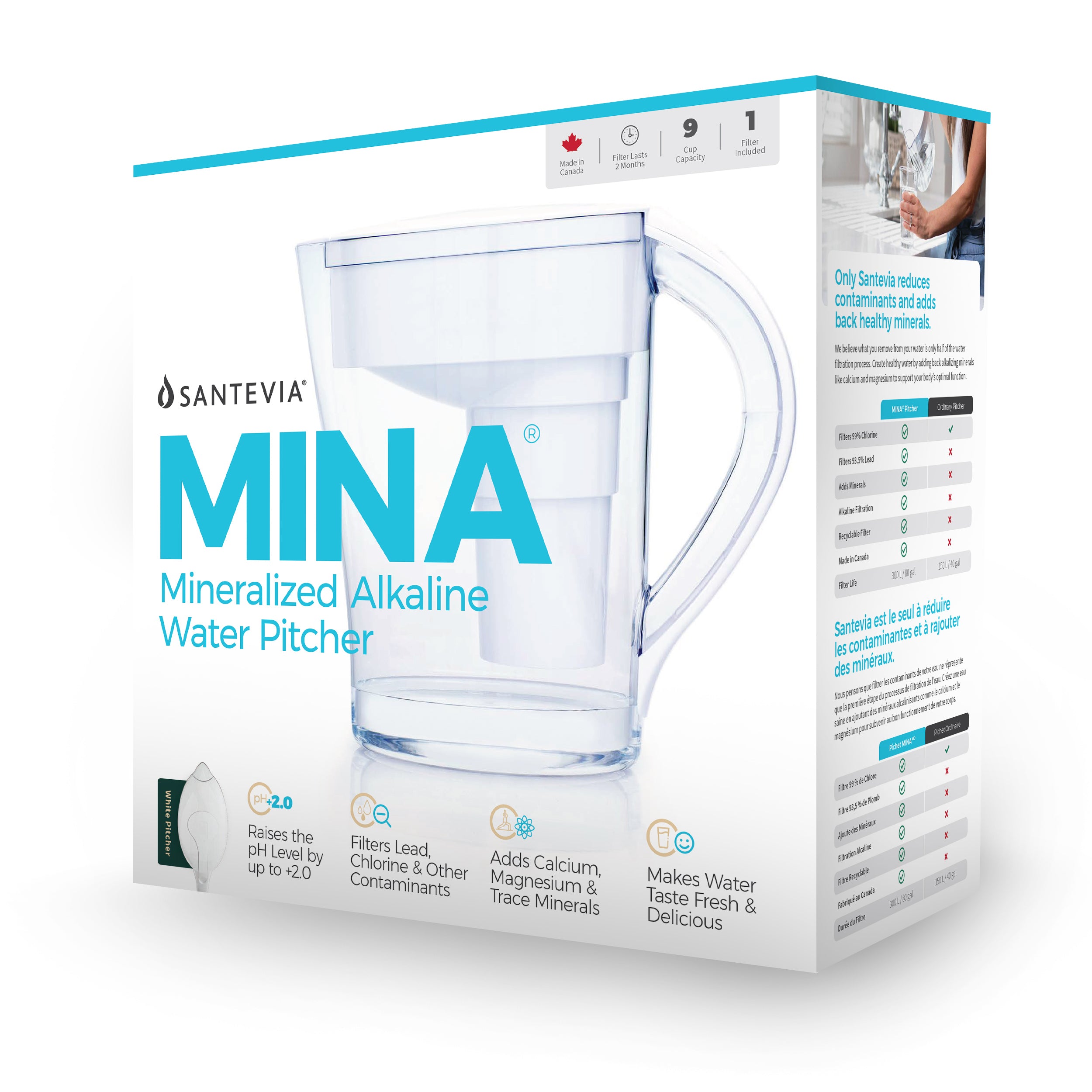 Santevia MINA Alkaline Pitcher