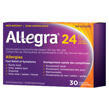 OTC Allegra 24hr 120 mg 12 Tabs
