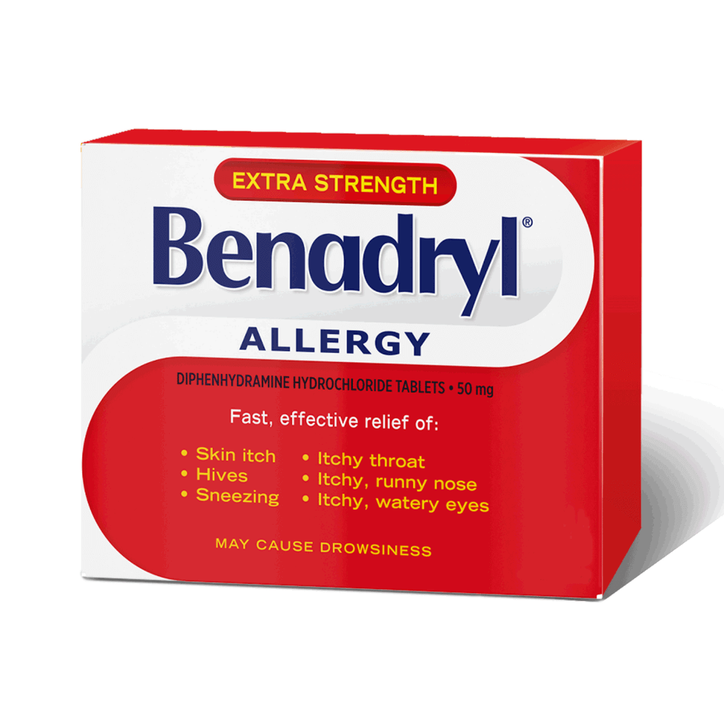 OTC Benadryl Allergy Extra Strength 50 mg 12 Caps