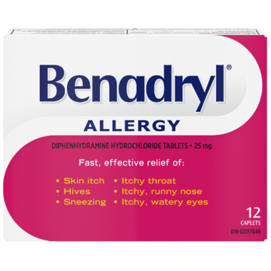 OTC Benadryl Allergy 25mg